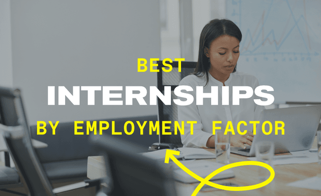 Best Internships by Employment Factor