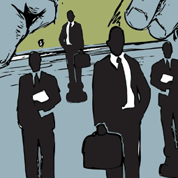 drawings of men in suits