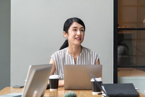 businesswoman in boardroom